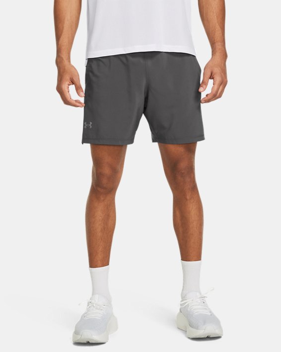 Men's UA Launch Elite 2-in-1 7'' Shorts in Gray image number 0